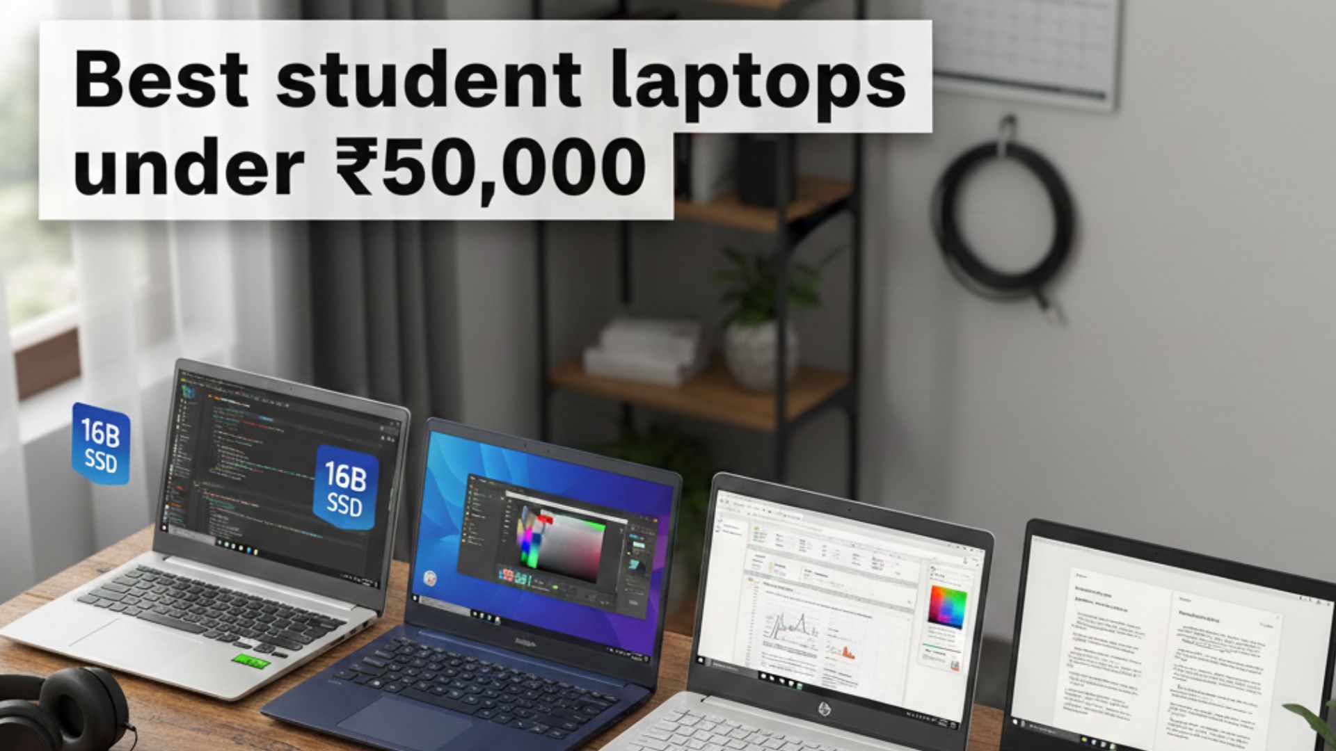 Best Student Laptops Under ₹50,000 in India (2026) – Top 5 Picks for College